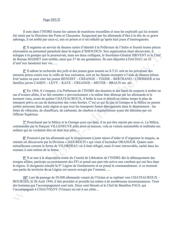 Rapport général Inspecteur gendarmerie du 2 juin 1945 - page 2