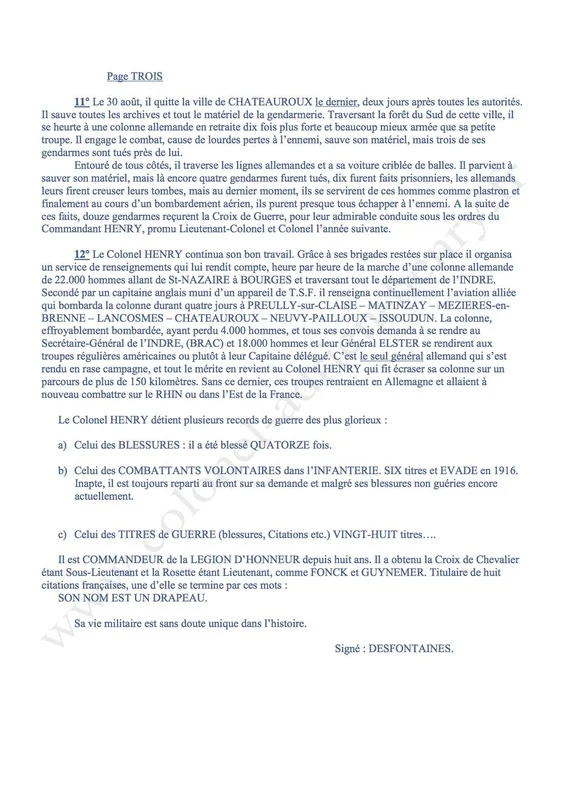 Rapport général Inspecteur gendarmerie du 2 juin 1945 - page 3