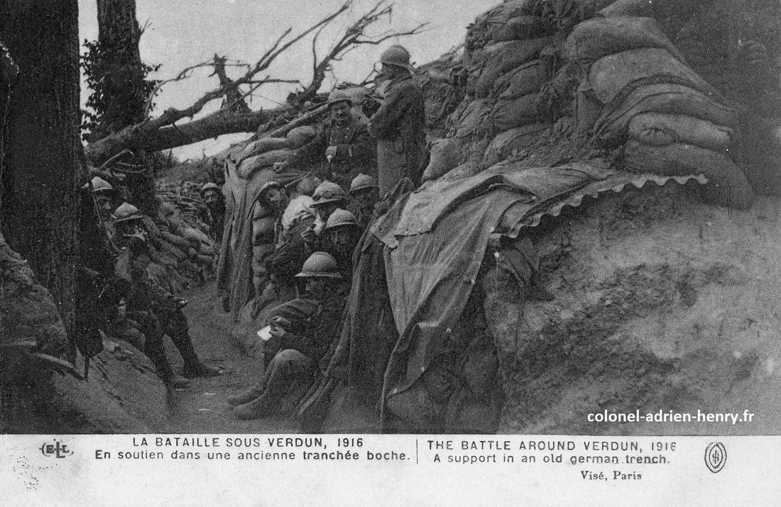 Tranchée et gourbi à Verdun
