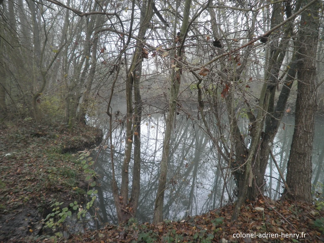 Marais où il se cacha à l'arrivée des SS