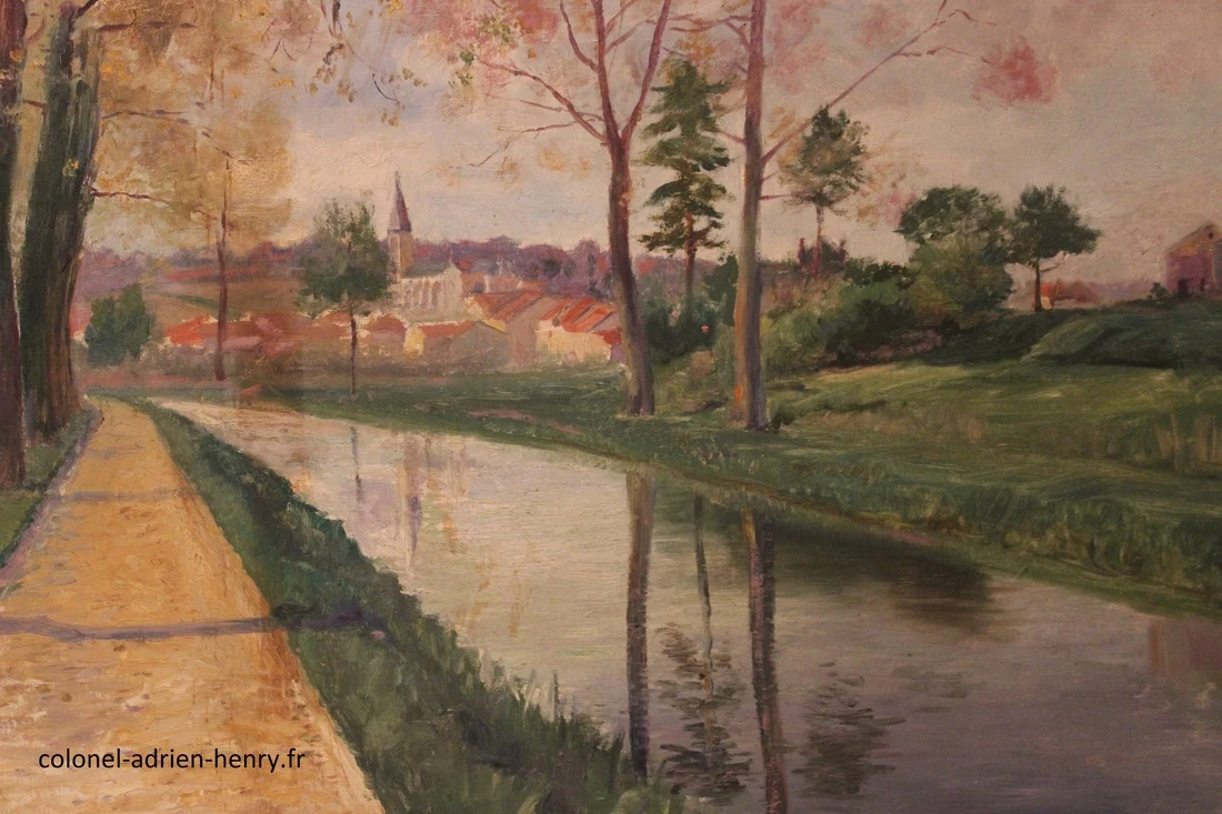 Paysage par Dante Donzelli, vue de Lacroix-sur-Meuse